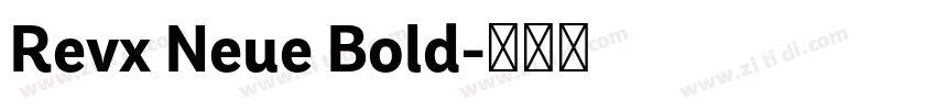 Revx Neue Bold字体转换